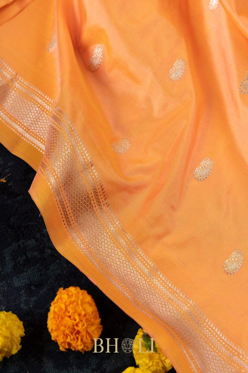 Handwoven narali paithani pure mulberry silk saree