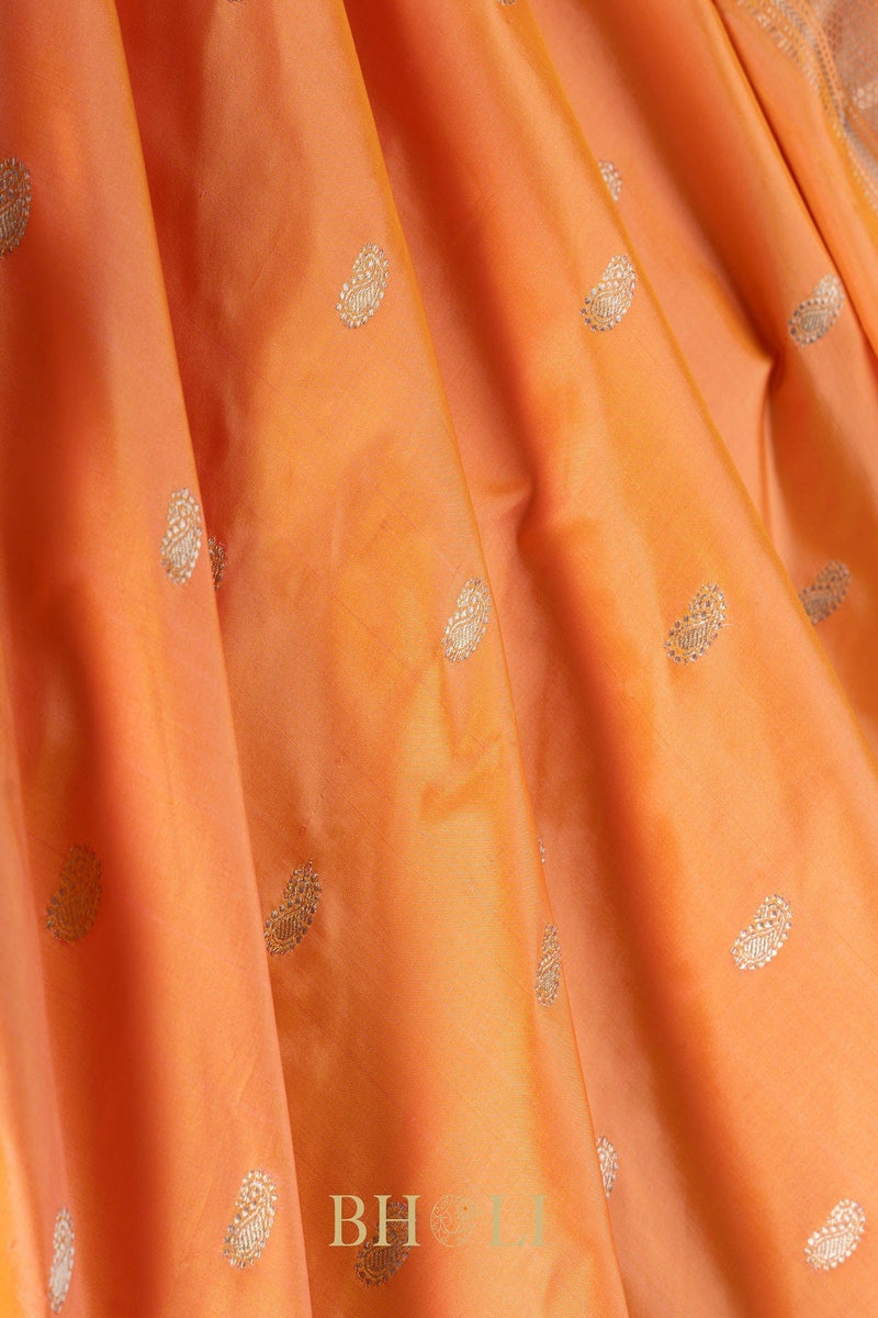 Handwoven narali paithani pure mulberry silk saree