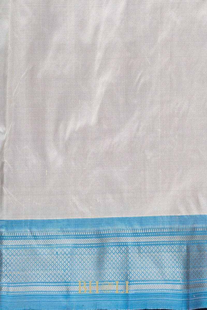 Handwoven narali paithani pure mulberry silk saree