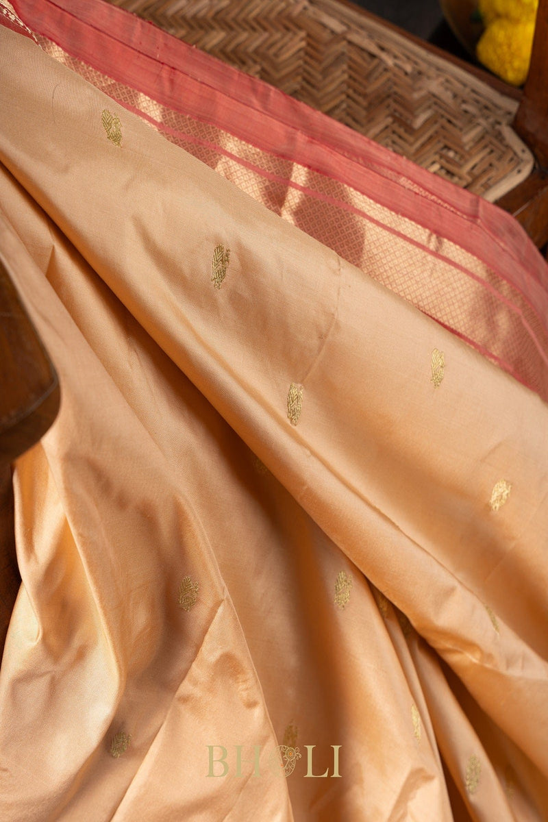 Handwoven narali paithani pure mulberry silk saree