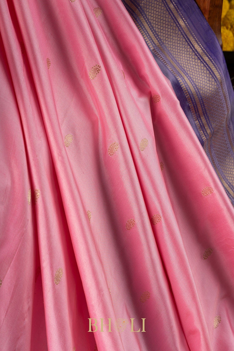 Handwoven narali paithani pure silk saree