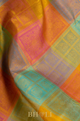 handwoven orissa inspired motifs kai korvai pure silk kanjivaram