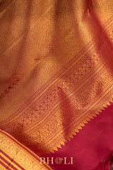 handwoven paisley buta kai koravi pure silk kanjivaram