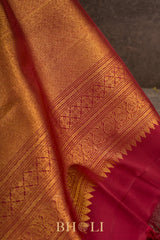 handwoven paisley buta kai koravi pure silk kanjivaram
