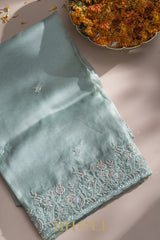 handwoven party wear organza silk