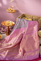 handwoven pastel silk by silk kuttu gadwal
