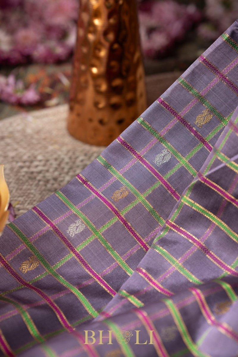 handwoven pastel silk by silk kuttu gadwal