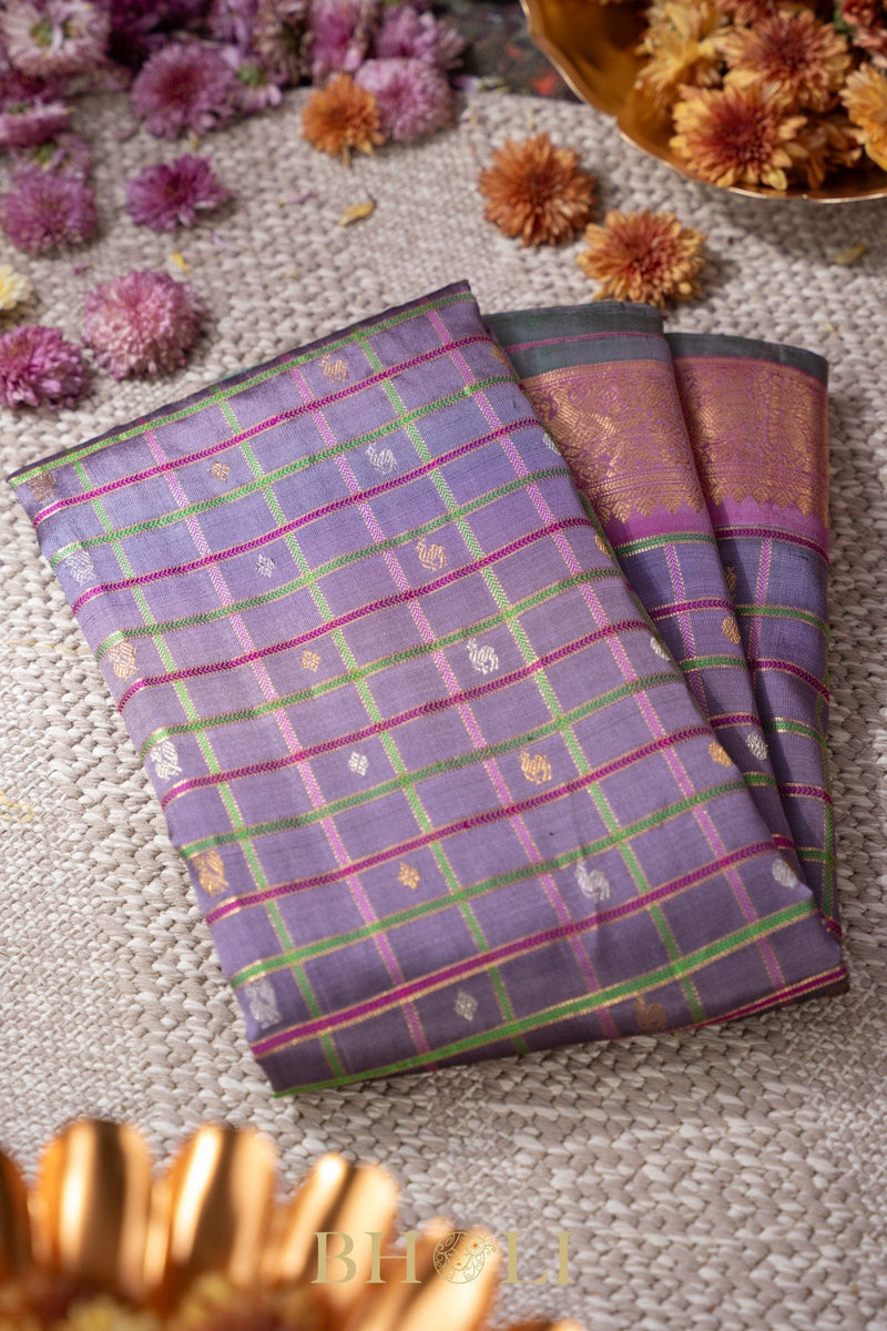 handwoven pastel silk by silk kuttu gadwal