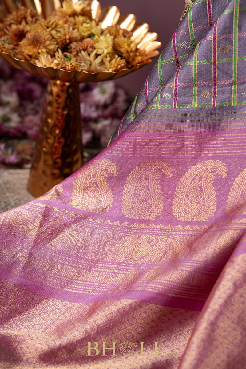 handwoven pastel silk by silk kuttu gadwal