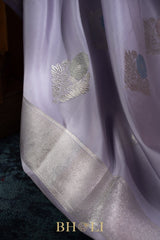 handwoven pure katan silk alfi buta kaduwa banarasi