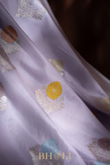 handwoven pure katan silk alfi buta kaduwa banarasi