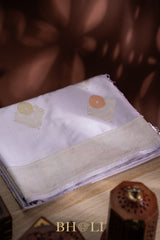 handwoven pure katan silk alfi buta kaduwa banarasi