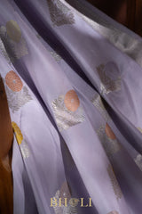 handwoven pure katan silk alfi buta kaduwa banarasi