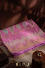 handwoven pure katan silk kaduwa meenakari banarasi