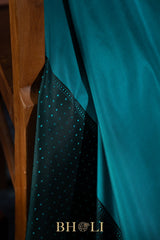 handwoven pure katan silk mashru border contemporary banarasi