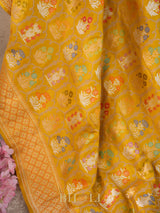 handwoven pure katan silk royal kaduwa jaal banarasi