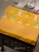 handwoven pure katan silk royal kaduwa jaal banarasi