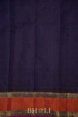handwoven pure mulberry silk and zari korvai kanjivaram