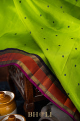 handwoven pure mulberry silk and zari korvai kanjivaram