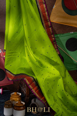 handwoven pure mulberry silk and zari korvai kanjivaram