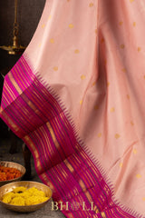 handwoven pure mulberry silk korvai kanjivaram