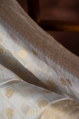 handwoven pure tissue cotton kaduwa banarasi