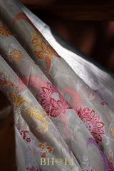 handwoven pure tissue silk kaduwa meenakari banarasi