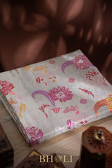 handwoven pure tissue silk kaduwa meenakari banarasi