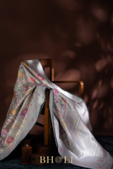 handwoven pure tissue silk kaduwa meenakari banarasi