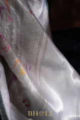 handwoven pure tissue silk kaduwa meenakari banarasi