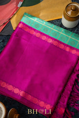 handwoven pure zari checkered big border korvai silk kanjivaram