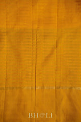 handwoven pure zari korvai kanjivaram with checkered pattern