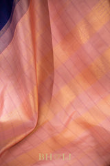 Handwoven pure zari mulberry silk kanjivaram with rettai pettu border