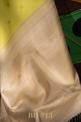 handwoven pure zari mulberry silk korvai kanjivaram