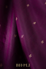 handwoven pure zari mulberry silk korvai retta pettu kanjivaram