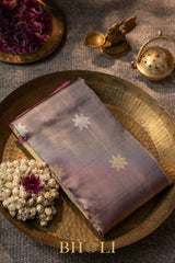 handwoven silk by silk kuttu mauve gadwal