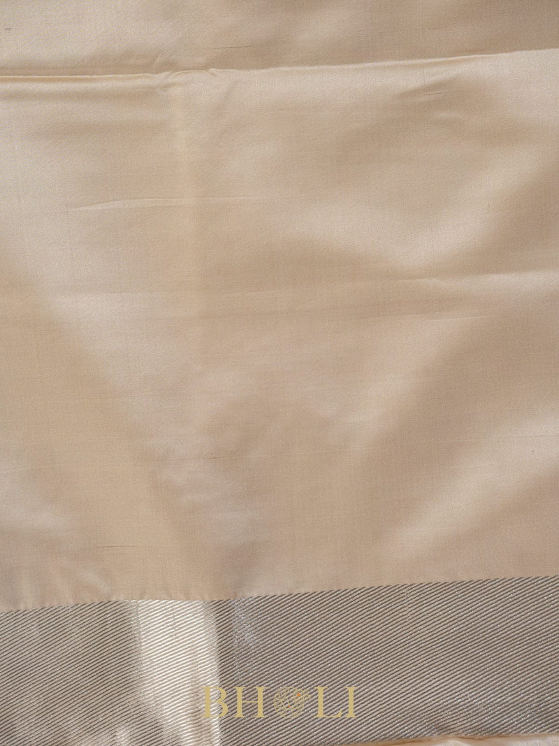 handwoven thread work pure mashru silk banarasi