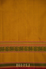 handwoven thread work pure mulberry silk korvai kanjivaram