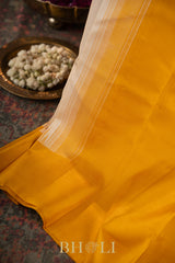 handwoven thread work thazhampoo reku korvai pure silk kanjivaram