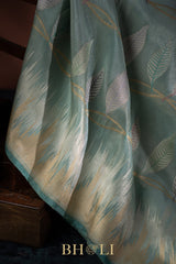 handwoven tissue mulberry silk kaduwa meenakari banarasi