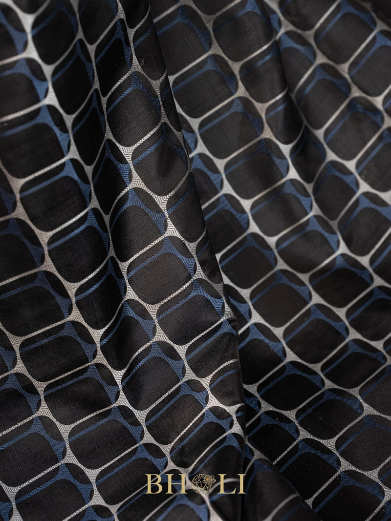 honey comb pattern tanchoi mashru silk banarasi