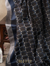 honey comb pattern tanchoi mashru silk banarasi