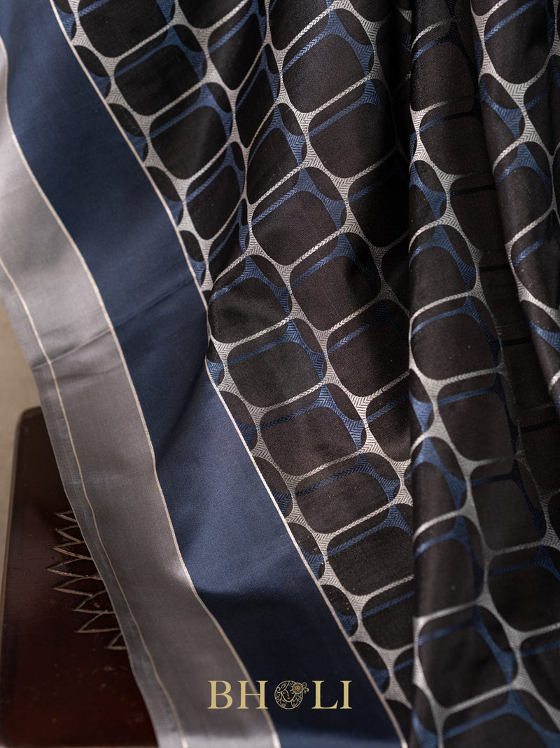 honey comb pattern tanchoi mashru silk banarasi