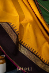 killi buttas pallu pure zari mulberry silk korvai kanjivaram