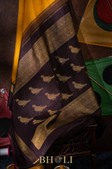 killi buttas pallu pure zari mulberry silk korvai kanjivaram