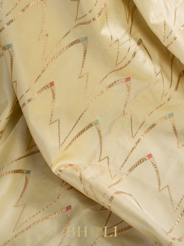 light green pure katan silk kaduwa banarasi