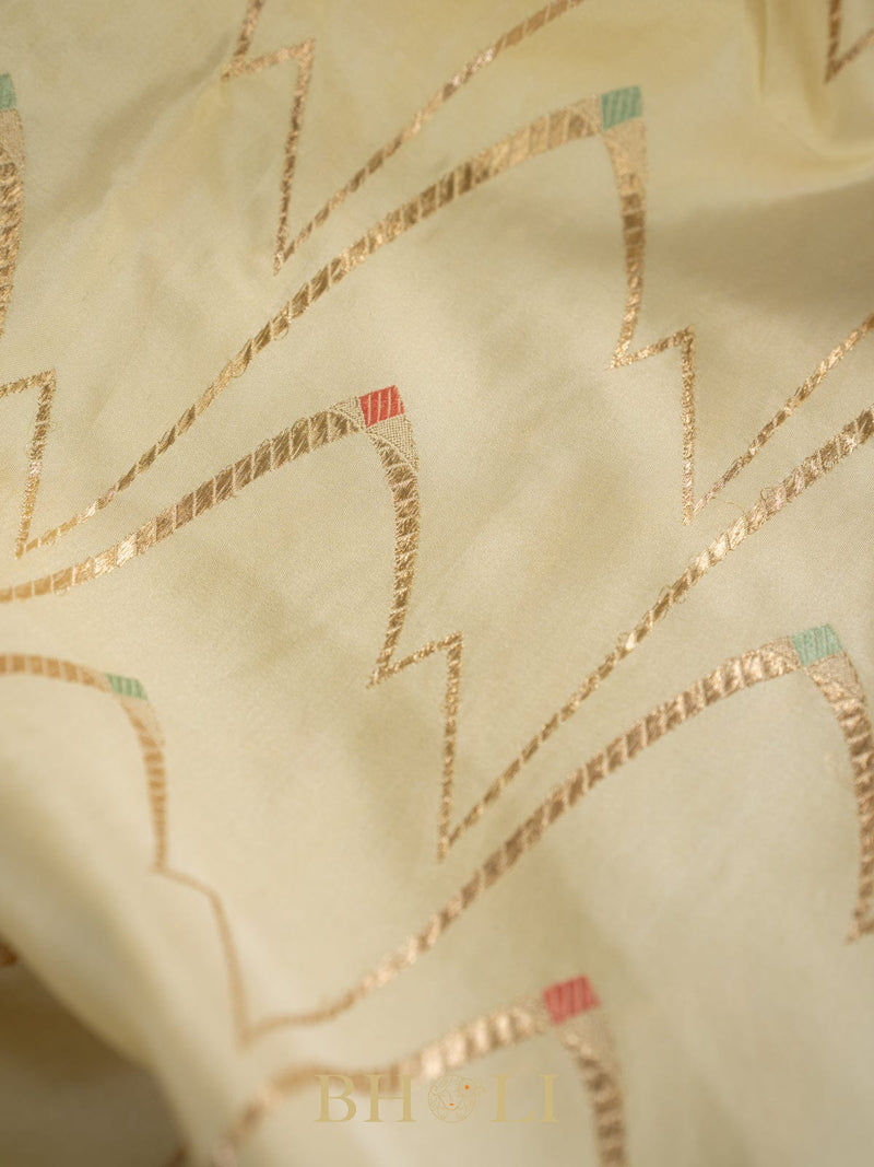 light green pure katan silk kaduwa banarasi
