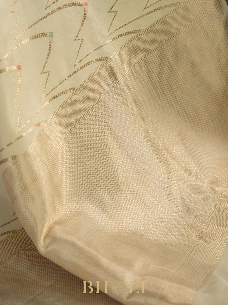 light green pure katan silk kaduwa banarasi