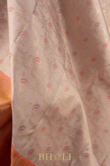 meenakari brocade pure zari mulberry silk kai korvai kanjivaram