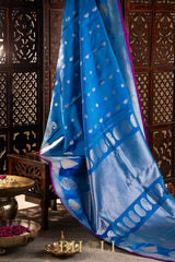meenakari handwoven gadwal silk by silk